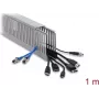 Delock κανάλι καλωδίων 40 x 100 mm, μήκος 1 m, γκρι
