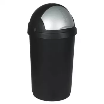 CURVER Bullet 50L μαύρο/ασημί κάδος απορριμμάτων