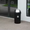 CURVER Bullet 50L μαύρο/ασημί κάδος απορριμμάτων