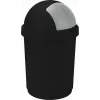 CURVER Bullet 50L μαύρο/ασημί κάδος απορριμμάτων