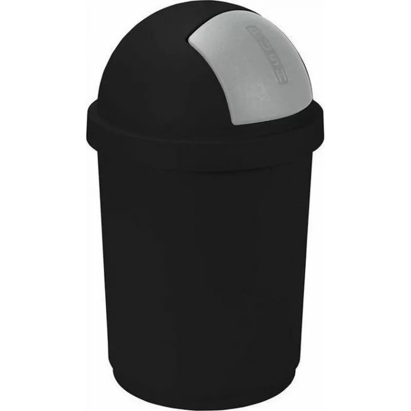 CURVER Bullet 50L μαύρο/ασημί κάδος απορριμμάτων