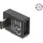 Delock USB 2.0 USB Type-C αρσενικό σε Easy USB Type-A θηλυκή υποδοχή γωνιακός αντάπτορας, μαύρο