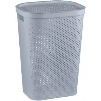 CURVER Infinity Recycled 60L καλάθι απλύτων 44x35x60cm γκρι