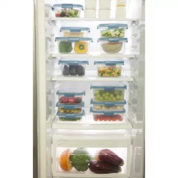 CURVER Smart Eco Fresh ορθογώνιο δοχείο τροφίμων 5L διαφανές με πράσινο καπάκι