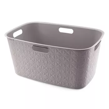 CURVER Softex 45L καλάθι ρούχων, γκρι-καφέ, 57x37x27cm