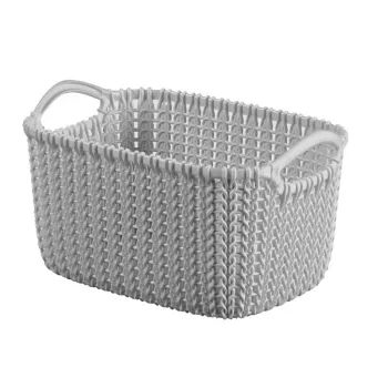 CURVER καλάθι Knit XS ορθογώνιο 3L ανοιχτό γκρι 25x18x14cm