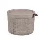 CURVER Καλάθι με καπάκι Jute Στρογγυλό 2L Ø17x13cm Μπεζ