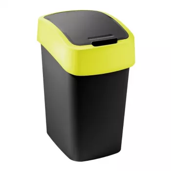 Curver Flip Bin 9L Μαύρο και Κίτρινο Κάδος απορριμμάτων