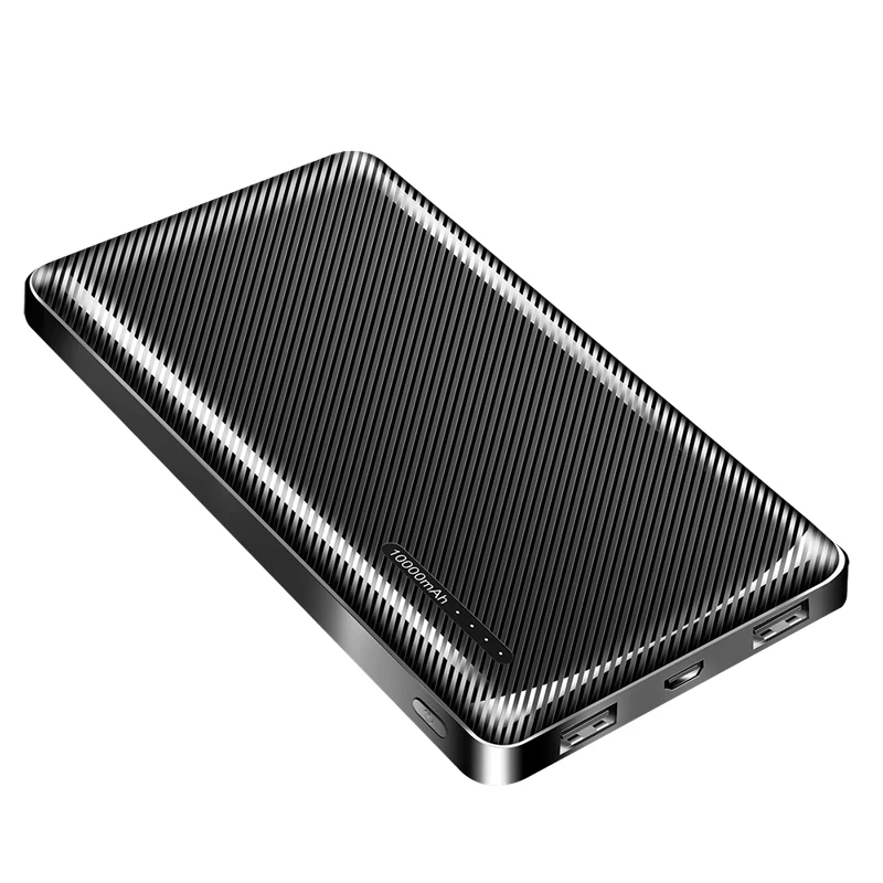 TYPHOON Φορητό powerbank 10000 mAh LiPo Μαύρο