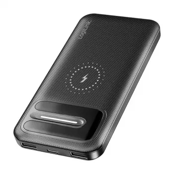 LogiLink PA0343RF Ασύρματο powerbank 10000 mAh Μαύρο