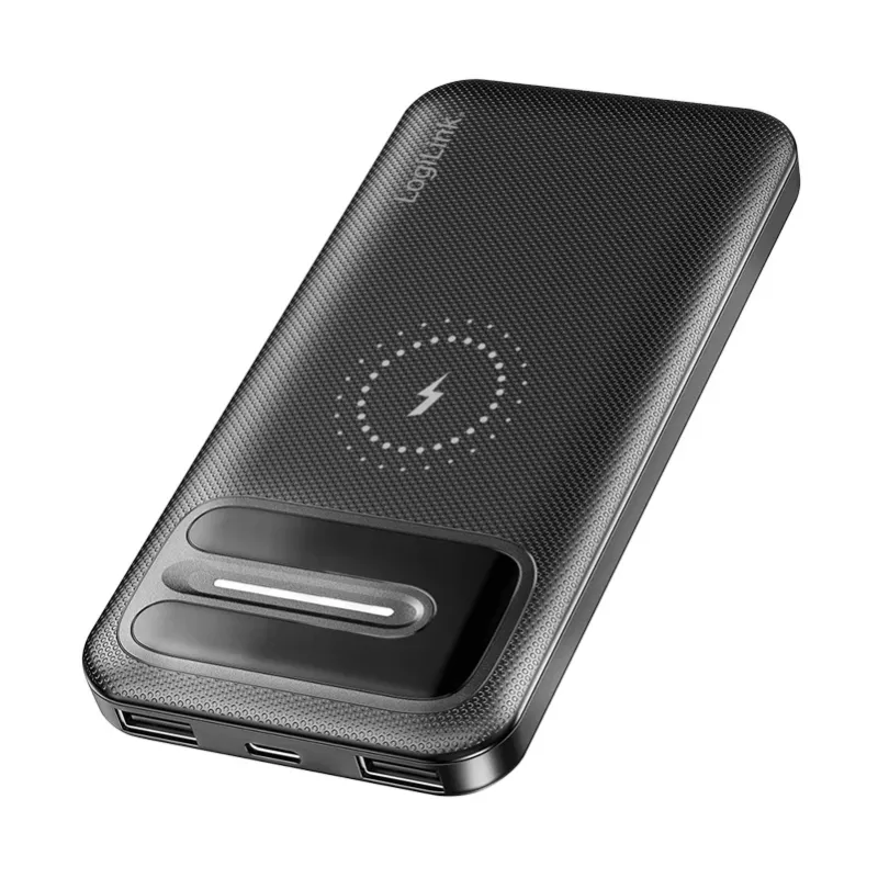 LogiLink PA0343RF Ασύρματο powerbank 10000 mAh Μαύρο