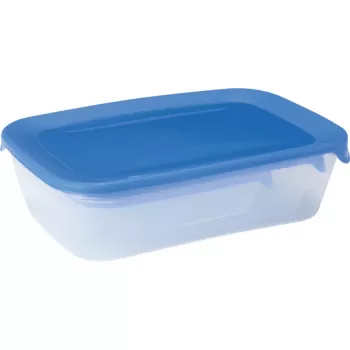 CURVER Fresh&Go ορθογώνια δοχεία αποθήκευσης τροφίμων, σετ 3 τεμ. (2L, 1L, 0,5L) Μπλε