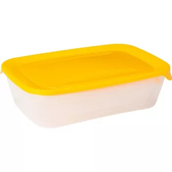 CURVER Fresh & Go Σετ 3 ορθογώνιων δοχείων τροφίμων 2L + 1L + 0,5L Κίτρινο