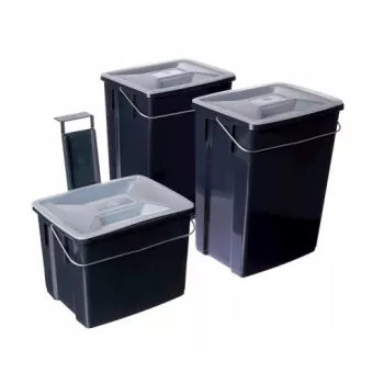 CURVER Biobox Σετ κάδων απορριμμάτων 2x10L + 6L Γκρι