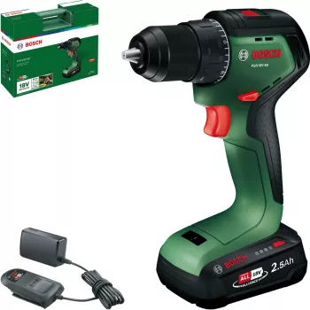 Bosch PSR 18V-60 Δραπανοκατσάβιδο μπαταρίας με μπαταρία 2,5 Ah και φορτιστή