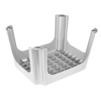 KEEEPER Σκαμπό Tim 36,5 x 30 x 24 cm Ανοιχτό Ασημί, FSC-certified μπαμπού, 150 kg αντοχή
