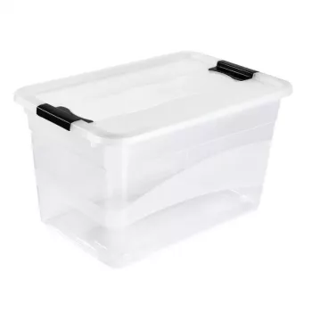 keeeper Crystalbox Cornelia κουτί με καπάκι 52L, 59,5 x 39,5 x 34 cm, Διαφανές