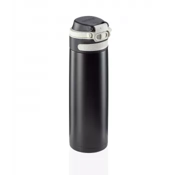 LEIFHEIT Thermo Flip 600ml μαύρο μονωμένο ποτήρι ταξιδιού