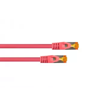 Kabelmeister καλώδιο patch RJ45 Cat.7 S/FTP, εξαιρετικά εύκαμπτο περίβλημα TPE, χωρίς αλογόνα, ματζέντα, 7,5 m