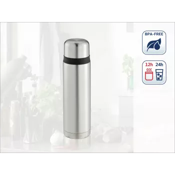 LEIFHEIT Thermos Coco 1,0L ανοξείδωτο θερμός κενού, ασημί