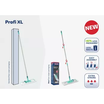 LEIFHEIT Profi XL Micro Duo Σφουγγαρίστρα δαπέδου 42 cm με αναδιπλούμενη λαβή