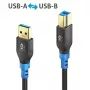 PureLink FlexInstall Καλώδιο USB-A σε USB-B USB 3.0 5Gbps 1,50m Μαύρο