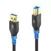 PureLink FlexInstall Καλώδιο USB-A σε USB-B USB 3.0 5Gbps 1,50m Μαύρο