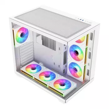 FSP Fortron M341-WA κουτί PC Mid-Tower με tempered glass και 4 ανεμιστήρες ARGB