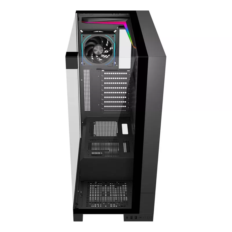 FSP U691-BP Ultra Tower E-ATX κουτί PC, χωρίς τροφοδοτικό, μαύρο