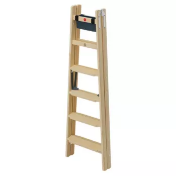 HAILO αμφίπλευρη σκάλα H77 ComfortLine ξύλινη 2x6 σκαλοπάτια