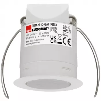 BEG BRCK LUXOMAT PD11-M-92583 Εξαιρετικά επίπεδος ανιχνευτής παρουσίας οροφής για ψευδοροφές, PIR, 360°, 2300W, λευκό