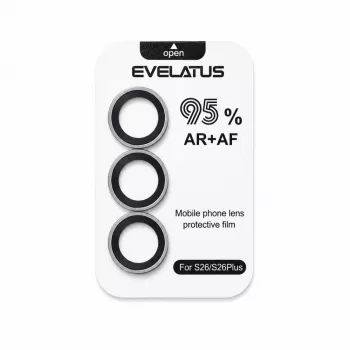 Evelatus Samsung Galaxy S26 προστασία φακού κάμερας Armor Clear - γυαλί 9H σκληρυμένο, εξαιρετικά λεπτό, αντι-δακτυλικό, χωρίς φυσαλίδες