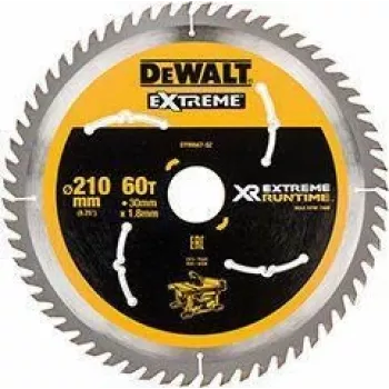 DEWALT Xtreme Runtime 210mm x 30mm 60Z δίσκος κοπής