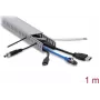 Delock Κανάλι Καλωδίων 40 x 25 mm - Μήκος 1 m Γκρι