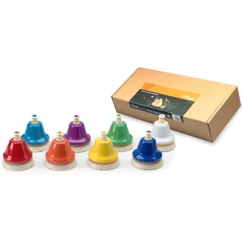 Stagg TB SET - 8-Τονικές Διατονικές Καμπάνες Γραφείου με Μηχανισμό Πλήκτρου, Χρωματικά Κωδικοποιημένες, C5-C6