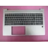 HP ProBook 450/455 G6/G7 Top Cover Assembly με γαλλικό πληκτρολόγιο AZERTY, χωρίς Smart Card Reader, Natural Silver