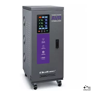 Qoltec Τριφασικός σταθεροποιητής τάσης AVR 30kVA με σερβοκινητήρα LCD Expert Line