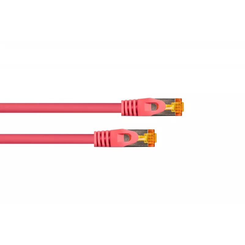 Kabelmeister RJ45 καλώδιο patch Cat.7 S/FTP, TPE, ματζέντα, 0,5m