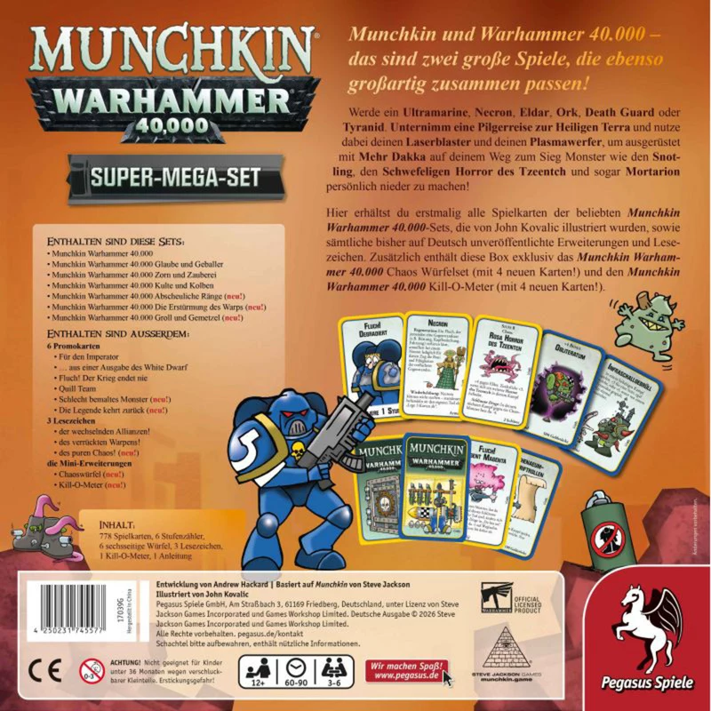 Pegasus Munchkin Warhammer 40K Super Mega Set παιχνίδι καρτών