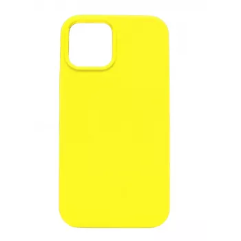 Evelatus Apple iPhone 12 mini Premium Soft Touch Θήκη σιλικόνης Κίτρινο λεμόνι