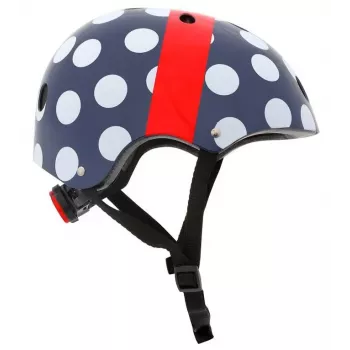 Hornit POM913 Polka Dot Κράνος πολλαπλών αθλημάτων για παιδιά, 53-58 cm, Μαύρο/Μπλε/Κόκκινο/Λευκό