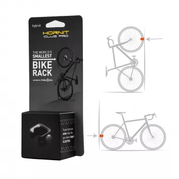 HORNIT CLUG PRO Hybrid Βάση τοίχου ποδηλάτου Μαύρο Medium 7762HCP