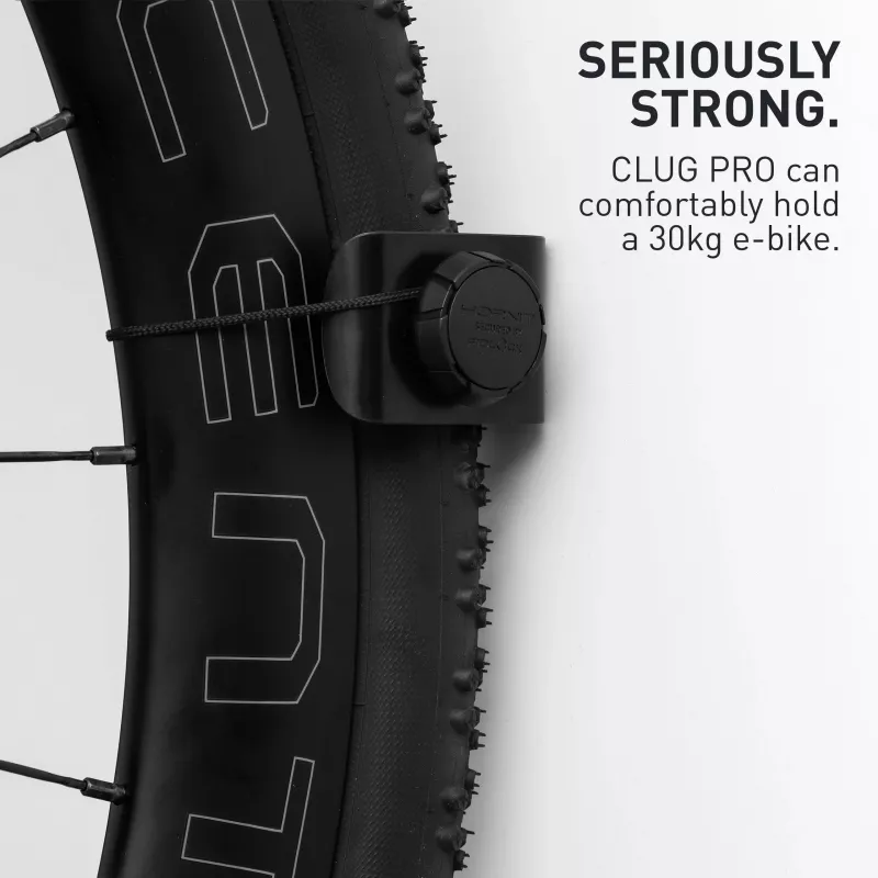 HORNIT CLUG PRO Hybrid Βάση τοίχου ποδηλάτου Μαύρο Medium 7762HCP