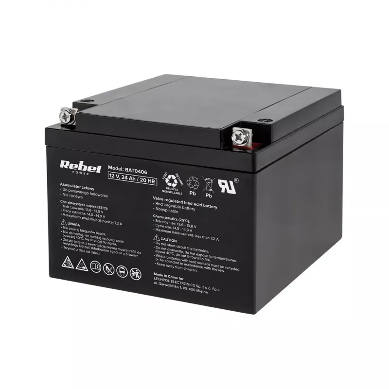 Rebel Μπαταρία gel 12V 24Ah