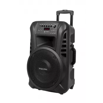 KRUGER & MATZ KM1712 Ενεργό ηχείο 40W με 2 ασύρματα μικρόφωνα UHF, Bluetooth, USB, SD, ραδιόφωνο FM
