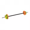 REBEL ACTIVE Σετ αλτήρων χυτοσίδηρου 20 kg με μπάρα 140 cm