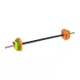 REBEL ACTIVE Σετ αλτήρων χυτοσίδηρου 20 kg με μπάρα 140 cm