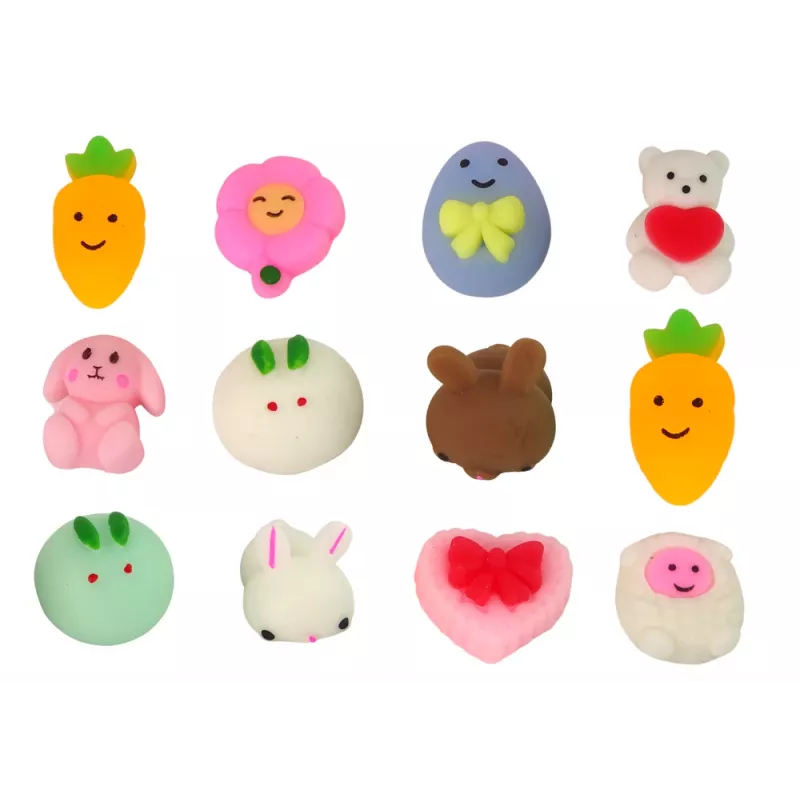 LEAN TOYS Πασχαλινά Αυγά Squishy Λαγός Παιχνίδι 12 τεμ.