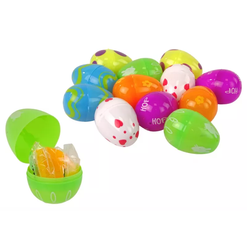 LEAN TOYS Πασχαλινά Αυγά Squishy Λαγός Παιχνίδι 12 τεμ.
