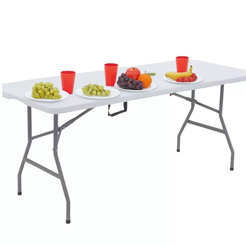 LEAN Πτυσσόμενο τραπέζι με ασφάλεια, Λευκό, 180 x 74 cm